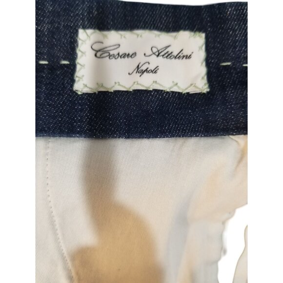 Cesare Attolini Blue Jeans Size 32 New With Tags. - Picture 6 of 6